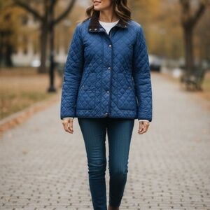 Lands End Quilted Barn Insulated Coat, Women's XS 2-4
